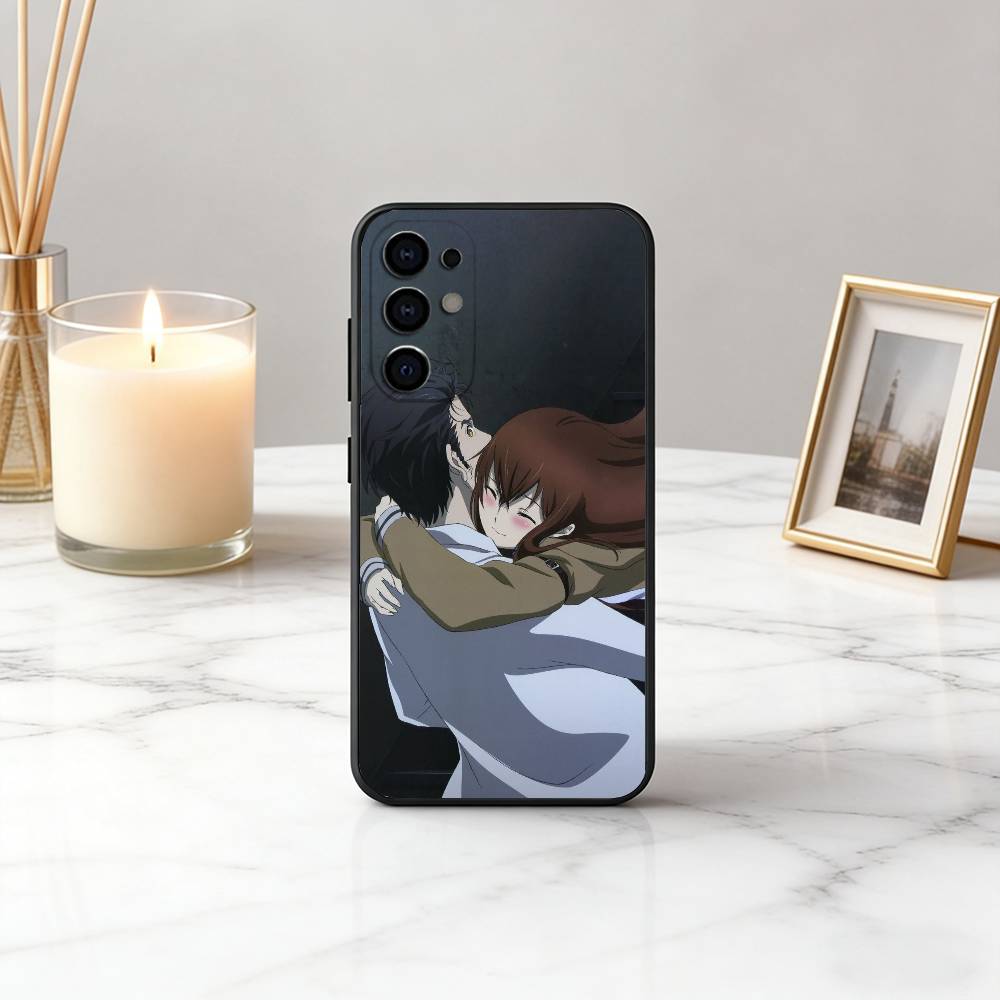 

STEINS R-Rintaro O-Okabe GATE Phone Case Black Silicone Soft For Samsung S25,S24,S21,S22,S23,S30,Ultra,S20,Plus,Fe,Lite Samsung S26Plus