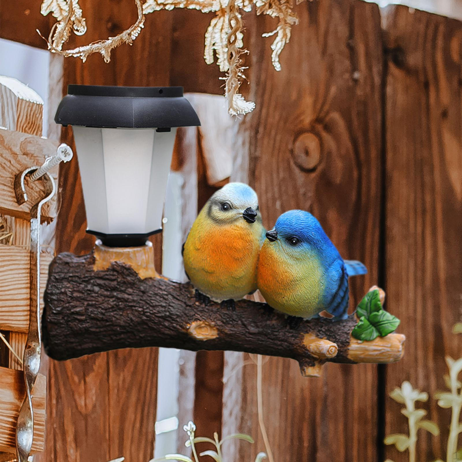 

Солнечная садовая статуя, скульптура животного, уличная фигурка, украшение для двора на заднем дворе Birds