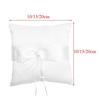 Bow Bridal Decor With Ribbon Pearls Ring Pillow Wedding Supplies Ring Bearer Pocket Ring Pillow