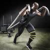 Fitness Knee Bandage Elastic Kneepad Straps for Gym Weightlifting Outdoor Sports (Black&Yellow)