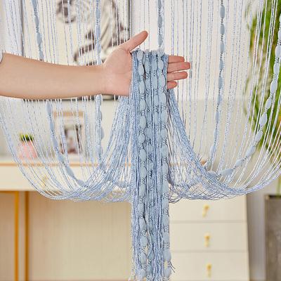2025 New Living Room Divider Crystal Bead String Curtain 1X2M Tassel Fringe Door Curtain for Salon and Sheer Wedding Decoration