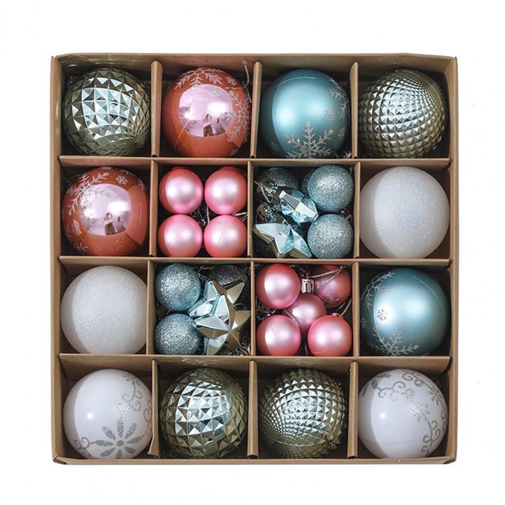 Colorful Tree Balls Holiday Ornaments Set Shatterproof Christmas Balls Ornaments Set for Xmas Tree Holiday Wedding Party