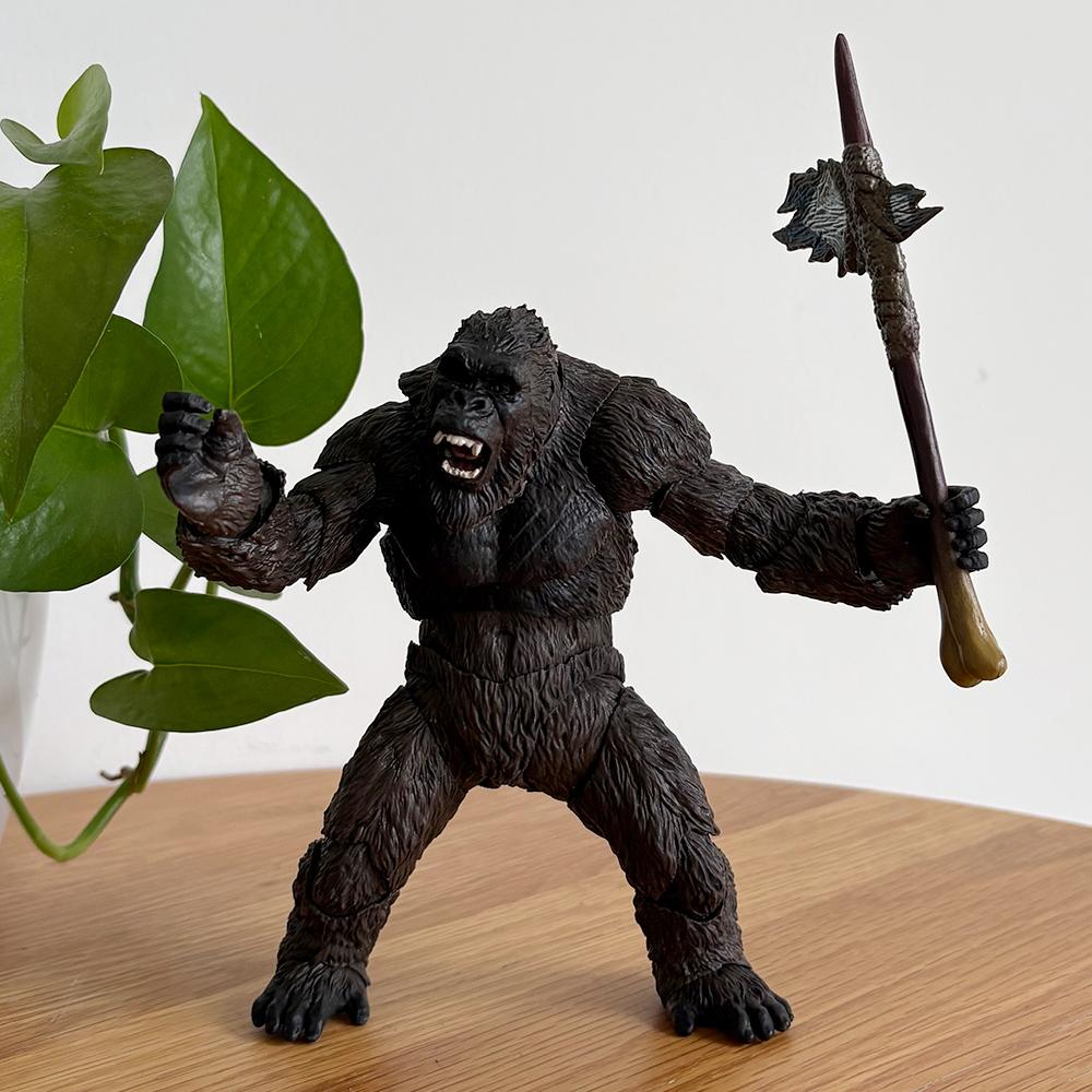 SHF 2021 KING KONG Gorilla Action Figure Collezione Modello Giocattolo Regalo Articolazioni Mobili Statuetta in Vinile Bambola