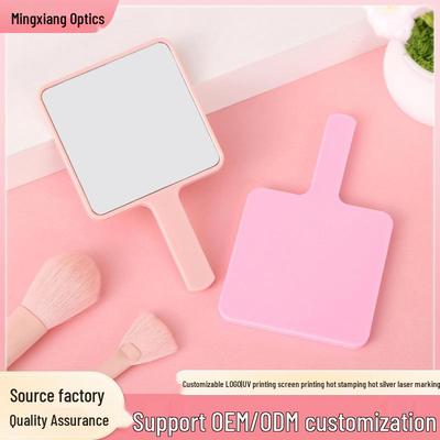 Logo Baskılı Özel El Tipi Kare Makyaj Aynası - Mükemmel Hediye