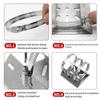 1 Set For Outdoor Pole Monitoring Bracket Univsesial Adapter Plate 100/200Mm Long Hoop With Stainless Steel Camera Mount Panel