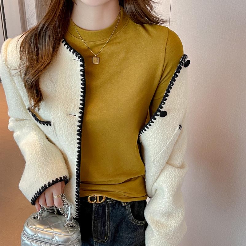 Women's Slim Fit Modal T-Shirt: Round Neck Five-Point Sleeve for Spring & Autumn