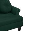 Bench with Cushions Dark Green 120.5 x 65 x 75 cm Velvet