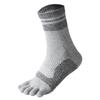 Men's Mid-Tube Pure Cotton Deodorant Split-Toe Socks – Breathable, Sweat-Absorbent, Thick for Autumn and Winter Sports.