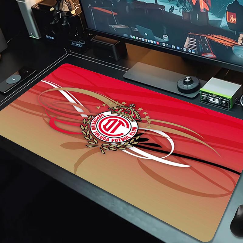 Deportivo Toluca FC Color Mouse Pad Large Gaming Table Cushion Non-slip Laptop Tablet Big Mousepad XXL Mat Mini PC Playmat With Lock edge