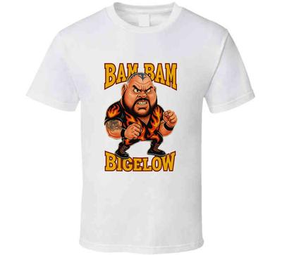 Bam Bam Bigelow Retro Wrestling Caricature Unisex T-Shirt