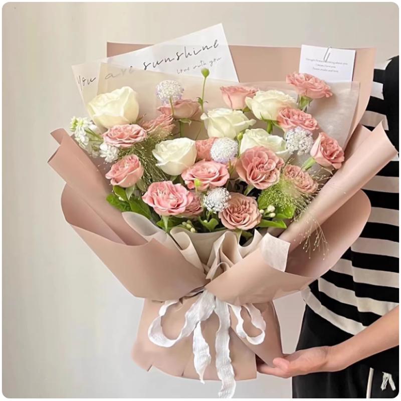 Shiny Wrapping Paper 60*60CM Craft Paper Floral Gift Packing Paper Waterproof Home Decor Festive Party DIY Handmade Supplies