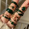 Irregular Finger Rings White Enamel Stacking Rings New Statement Rings  for Daily Wear Jewelry