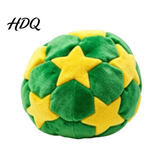 Lightweight Football Bag Portable Soccer Footbag for Kids Soft Juggling Ball Ball Handmade Colorful