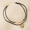 Trend Großer Herzanhänger Halskette für Damen Elegante Mehrschichtige Seilkette Ccb Charm Halskette Schmuck Am Hals Halsband Party Geschenke