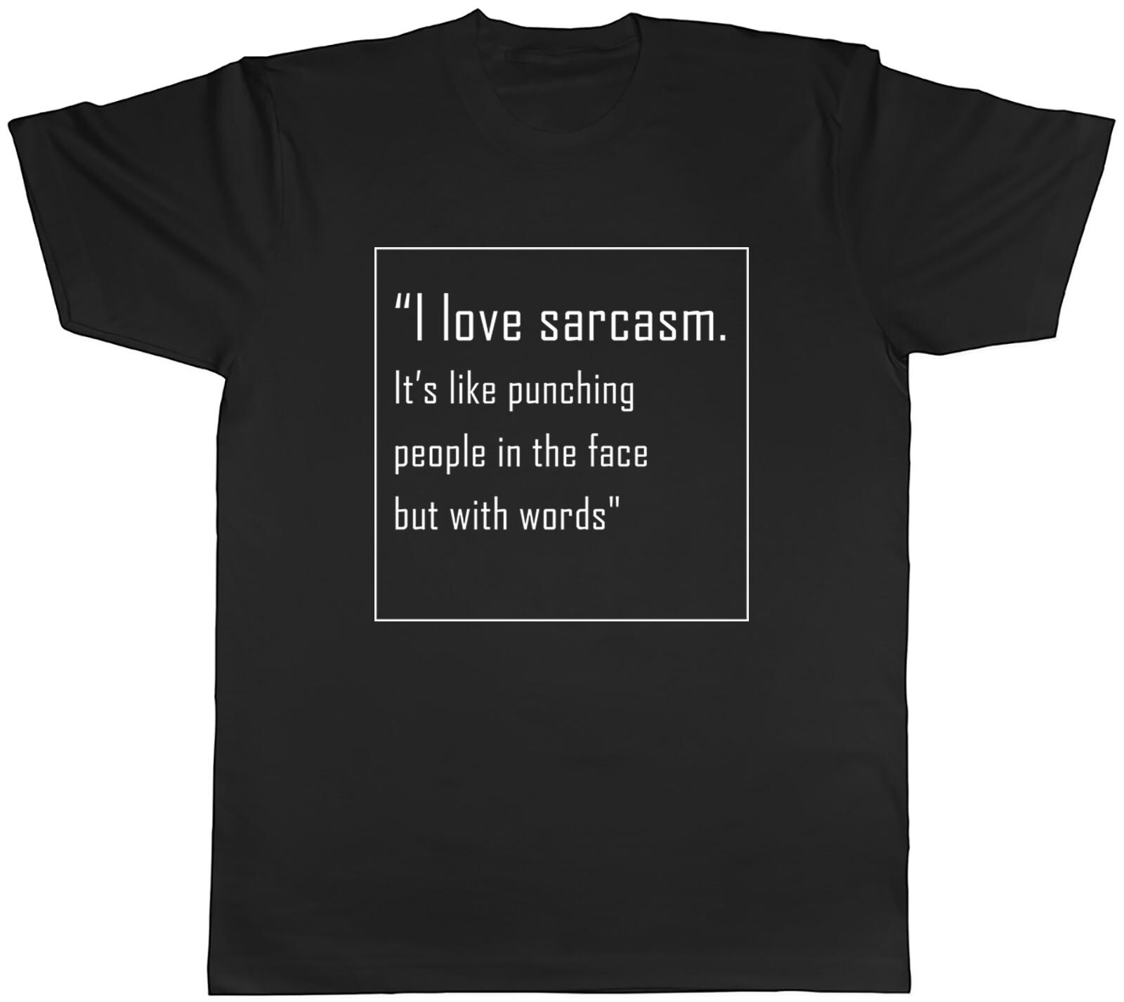 Funny Sarcasm Mens T-Shirt Like Punching People in the Face Unisex Tee Gift L