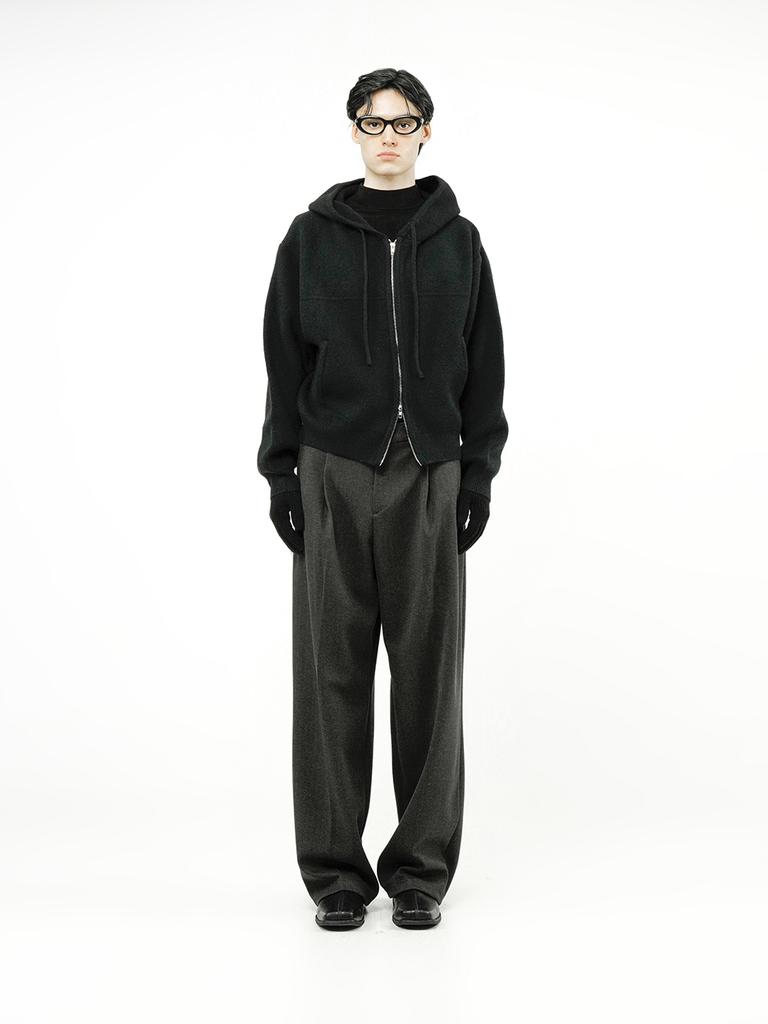 Chance'S Noi Sweater Hooded Zip-Up - Black /M244Tp05Bk