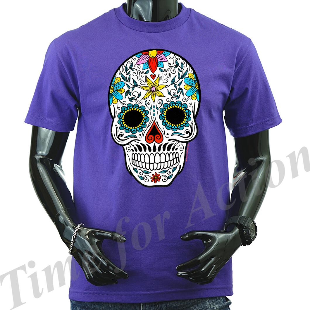 Sugar Skull Graphic T-shirt Tee S