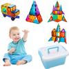 Magnetic Blocks 70 Elements Educational 3D For Children With Box