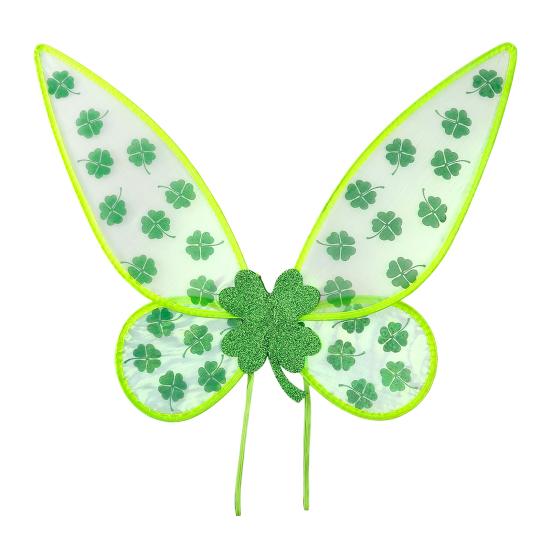

Светодиодные крылья бабочки-трилистника для Св.. День Святого Патрика Регулируемые ремешки и программируемые световые режимы Костюм для сценического выступления Праздничный реквизит для танцевальной вечеринки зелёный