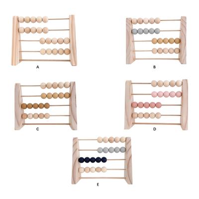 Holz Abacus Spielzeug Einfache Design Mathematik Lernen Spielzeug Tischplatte Schmuck