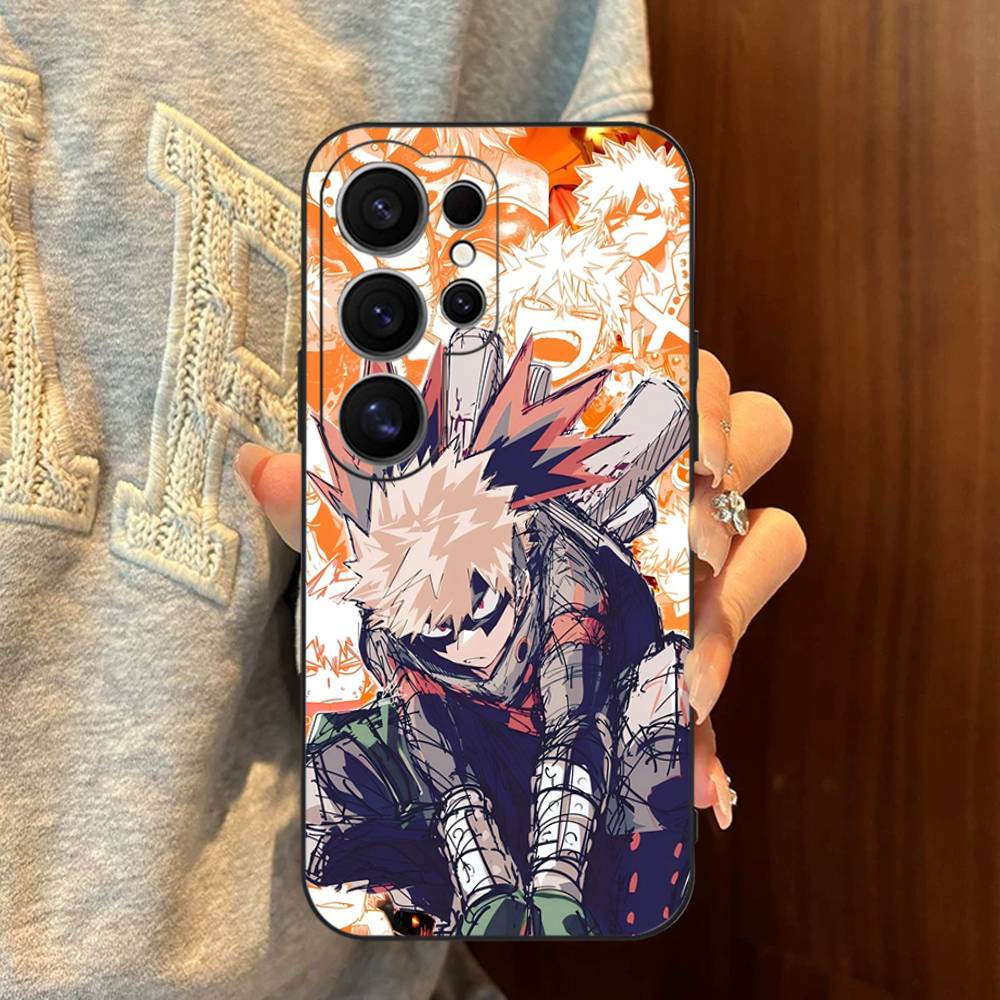 1PC Anime Bakugo Katsuki Phone Case For Samsung S 24 fe 25 Ultra plus 20 lite 21 30 22 23 24 22 Ultra 5G Fundas