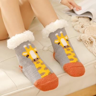 Children's Anti-slip Plus Thick Socks Terry Warm Winter Cute Christmas Socks