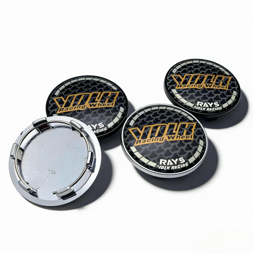 4 vnt. VOLK Racing Logotipo Emblema Rays Ženklelis Automobilio Ratlankio Centriniai Dangteliai 69MM Spaustukai 56MM Ratlankių Stebėklės Dangtelis Ratlankio Stebėklės Dangteliai Dulkių Dangtelio Priedai