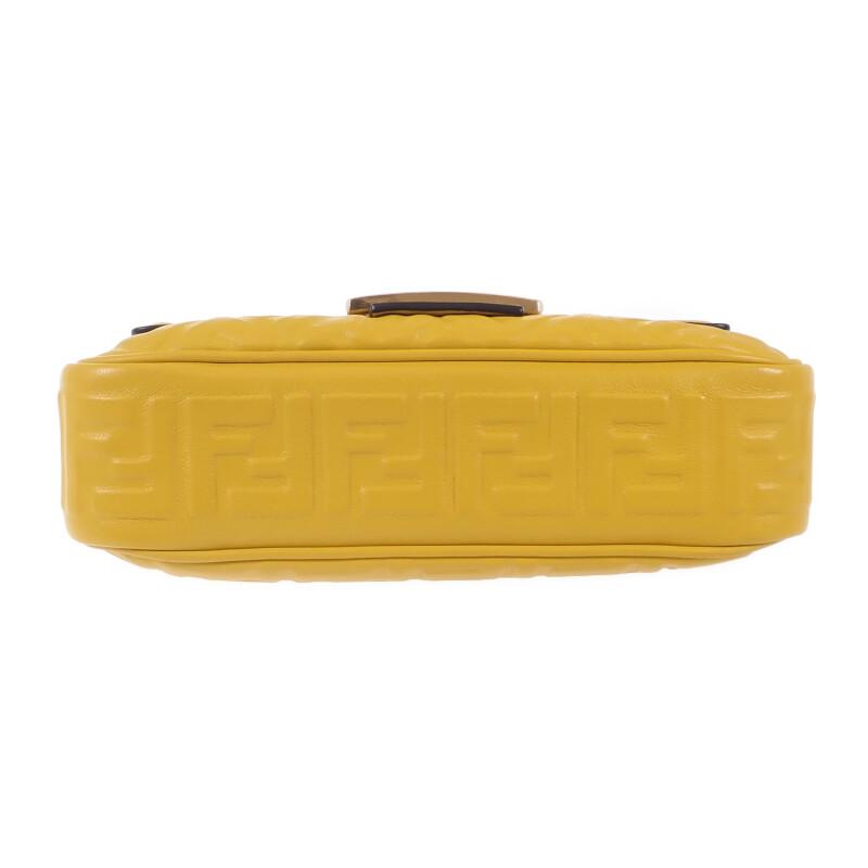 FENDI  8BR793_AH9C_F1E8V Shoulder Bag yellow leather Women