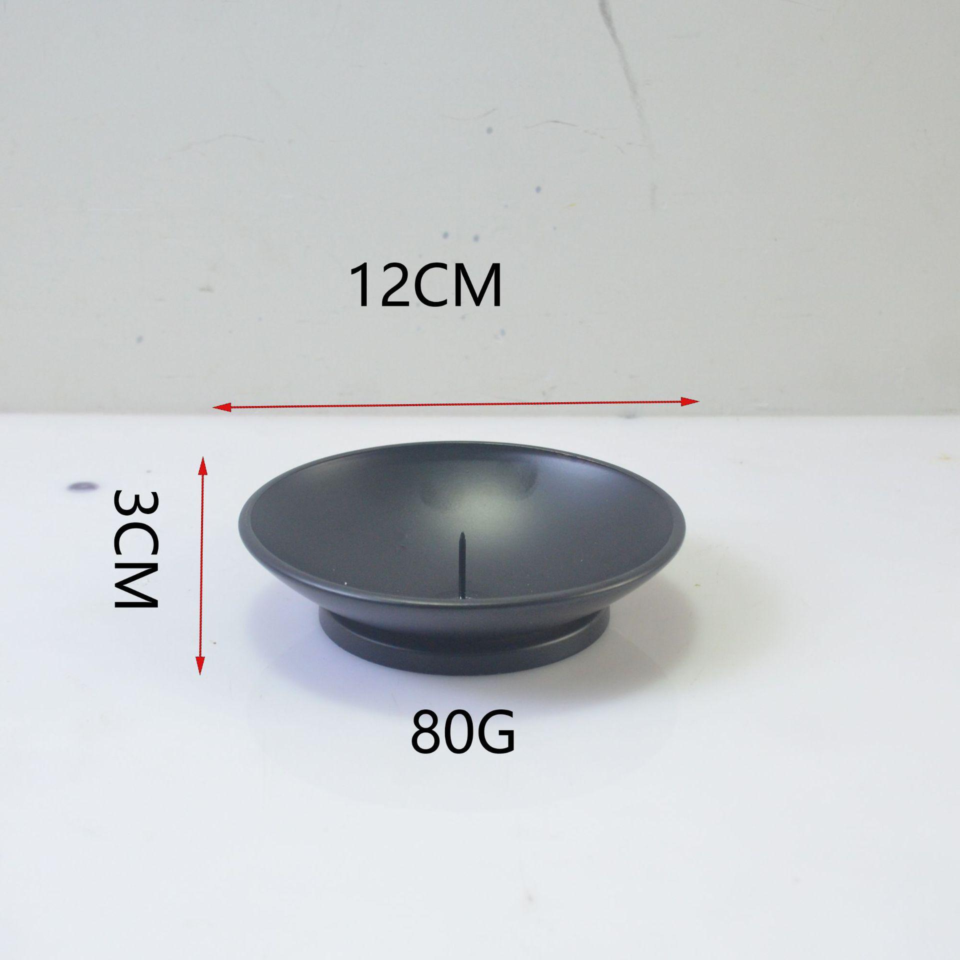 

Элегантный европейский подсвечник из черного металла с игольчатым основанием