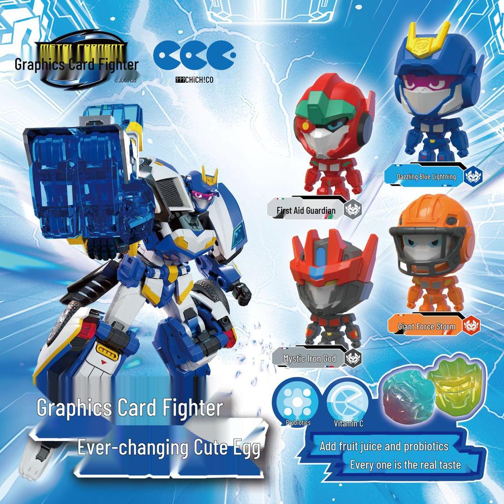 Transformace robota s velkou hlavou: Kiki Kaka Fighter 2 Sladkost pro děti