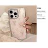 Gilded Resin Apple16promax Phone case iphone17Pink Tulip15Electroplating14Applicable to Huawei p70