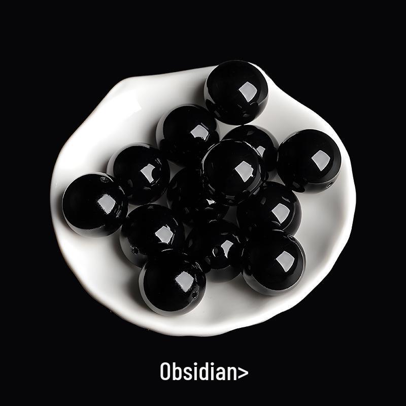 

Natural Silver Sheen Golden Obsidian Beads for DIY Jewelry - Crystal Bracelet Accessories 6MM