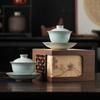 Master Gaiwan handmade intangible cultural heritage Kung Fu tea set to make tea, tea cup, tea bowl gift box
