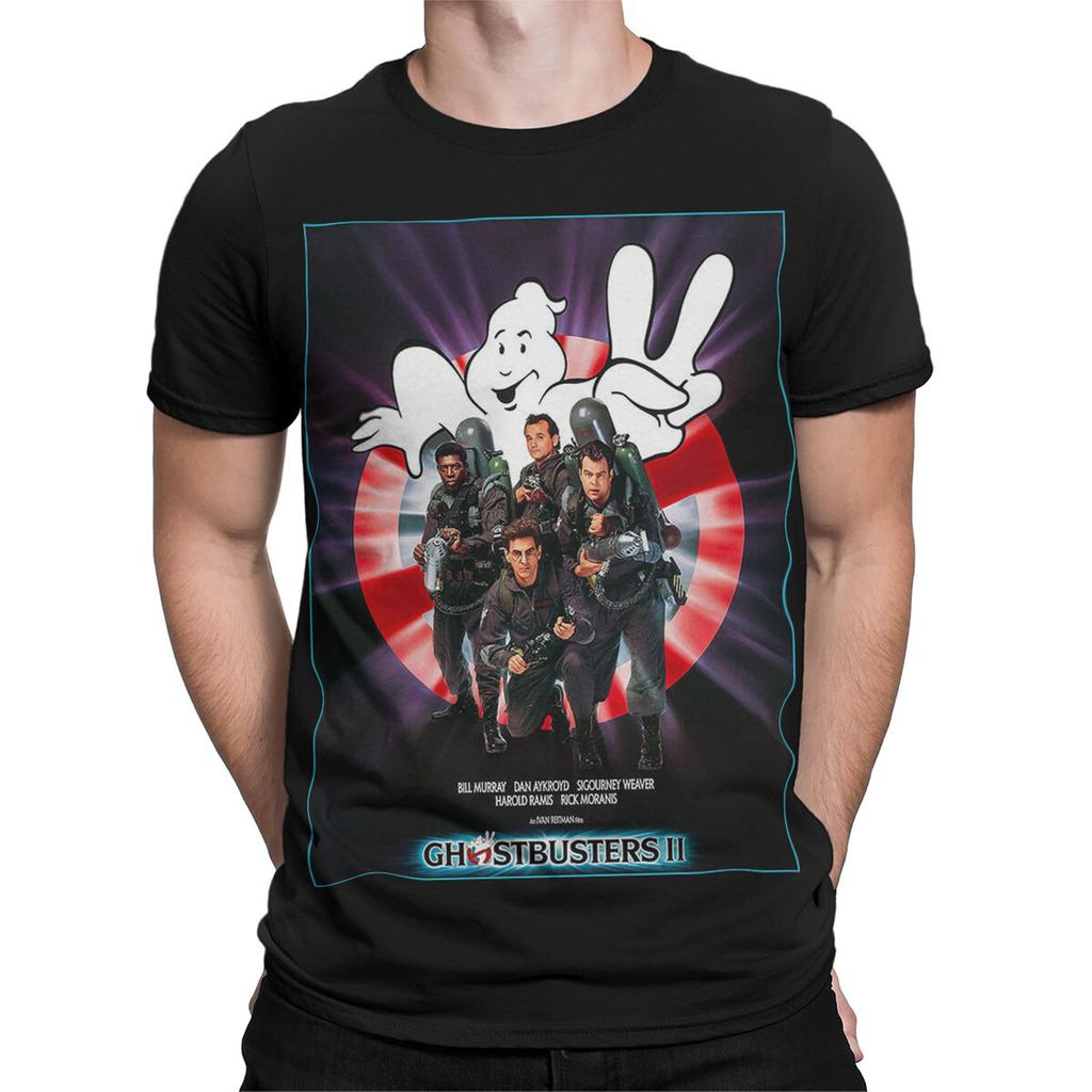 Ghostbusters II Sci Fi Comedy Movie Mens Womens Graphic Unisex 100% Cotton T-shirt Mens Womens Tees Top