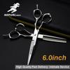 6.0 Inch, Single-Tailed Blind Hole, Hair Scissors, Hair Scissors, Flat-Cut Tooth Scissors, Thin Scissors
