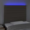 VidaXL Tête de Lit à LED Meuble de Chambre à Coucher Accessoire de Lit Simple Tête de Cadre de Lit Intérieur Taupe 3122550
