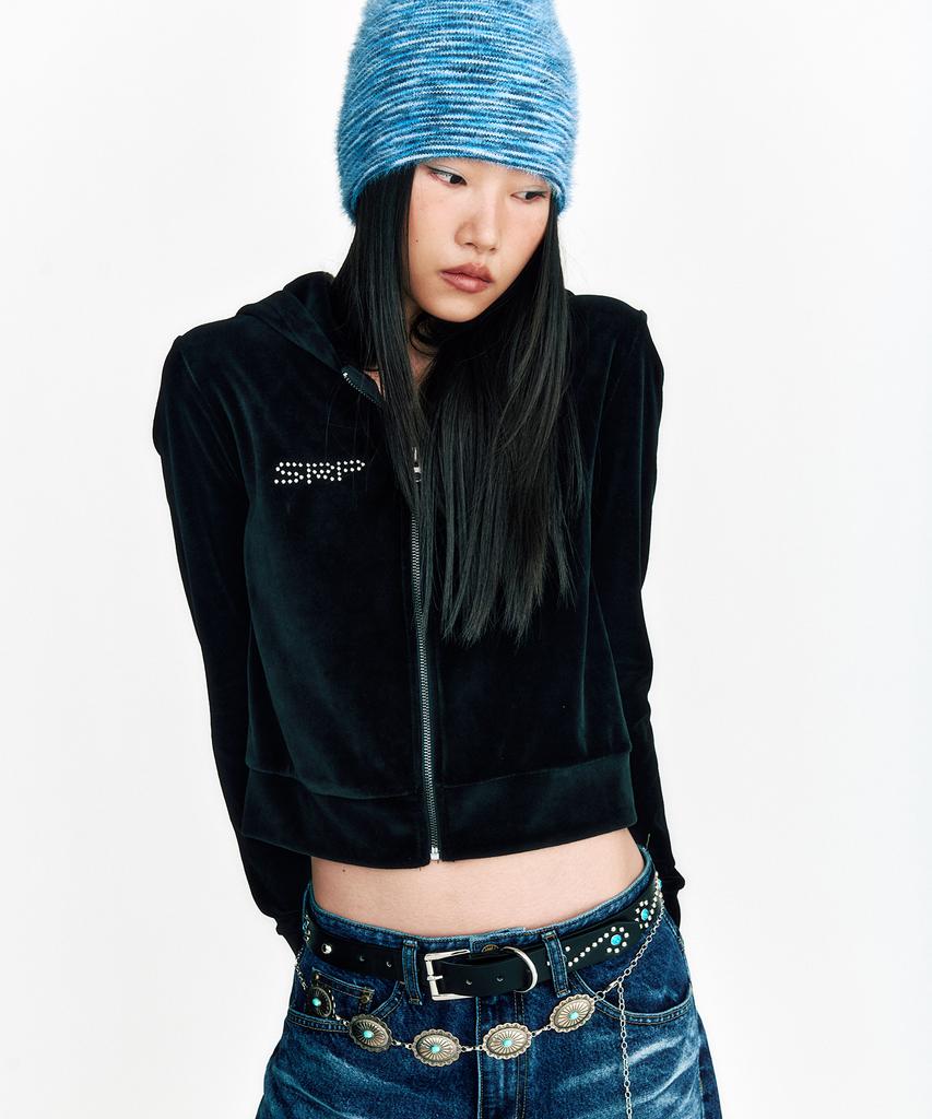 Sseleupe Soft Hairy Gradient Beanie Blue & Navy