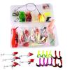 Carbon Steel Fishing Lures Kit Multifunction Topwater Bait Rigs Reusable Spinnerbaits Set for Outdoor Fishing Accessories Tool