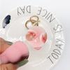 Creative Pudding Keychain Squeeze Slow Rebound Pinch Pendant  Children Gift