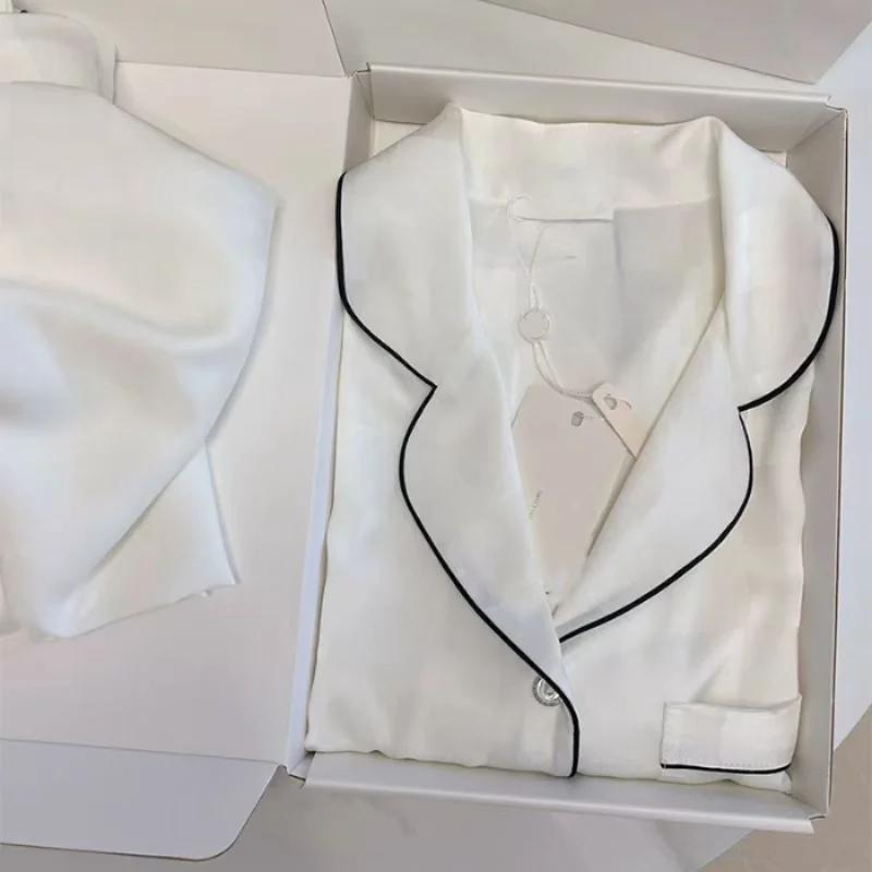 

Элегантная мода сердце жаккард клетчатая женская пижама французский повседневный модный ленивый ночная рубашка осень-зима женская домашняя одежда XXL белый