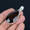 Natural Faceted Smoky Quartz Gemstone Pendant, 925 Sterling Silver, Pendant Jewelry, Handmade Silver Pendant Jewelry for Gift, Easter Gift