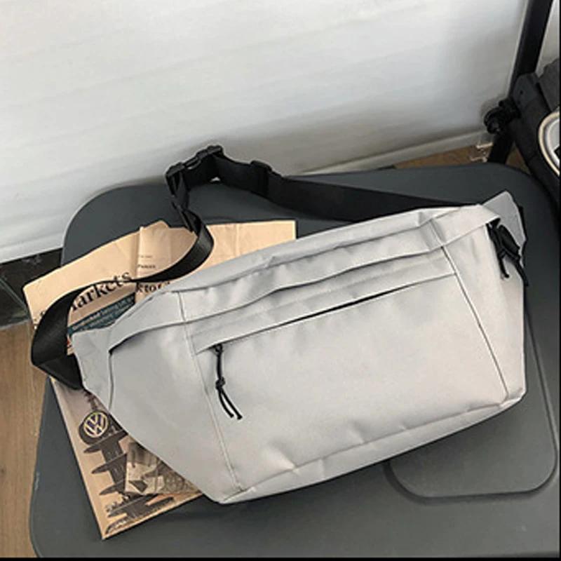 Large Capacity Chest Bag Unisex Fanny Pack Streetwear Chest Bag Hip Hop Banana Bags Outdoor Big Belt Ms Waist Bag