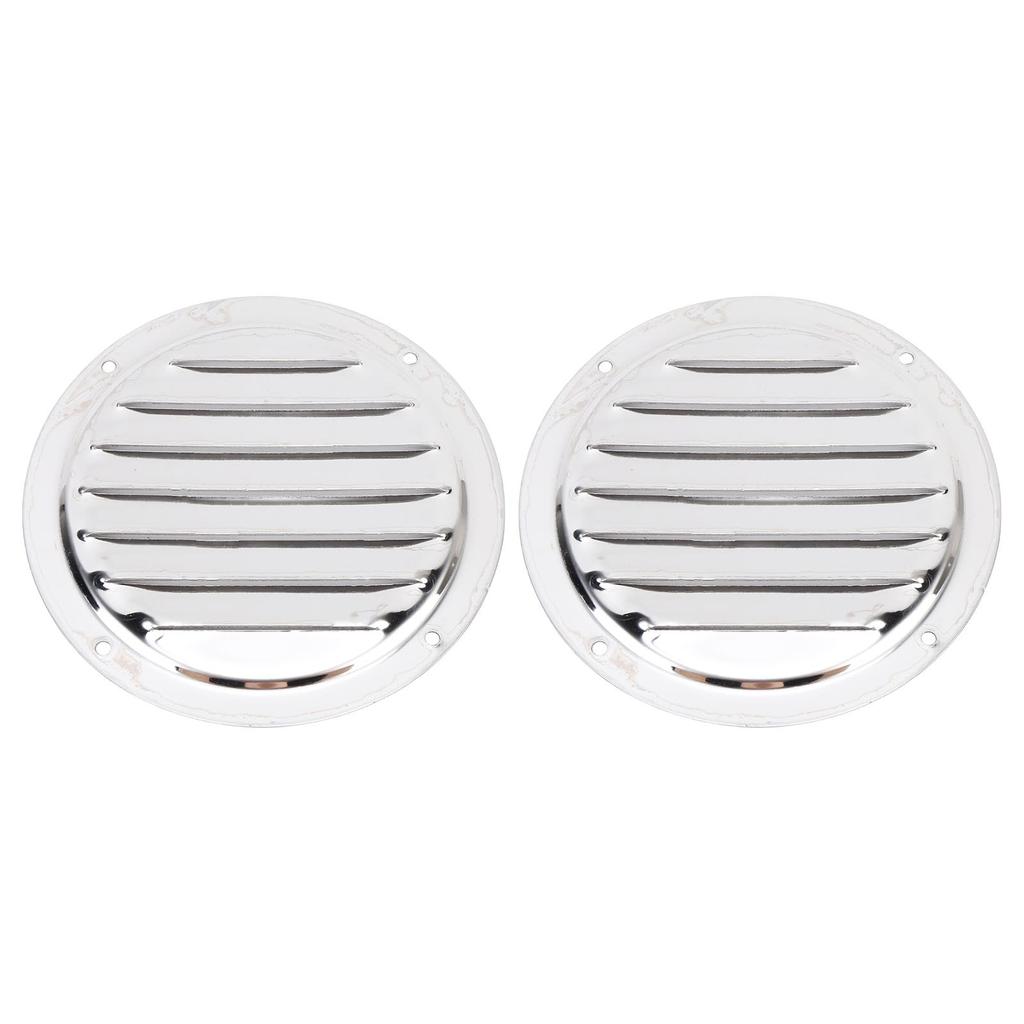 2PCS Boat Round Louver Vent 316 Stainless Steel Marine Ventilation Cover for Ships Yachts RVs