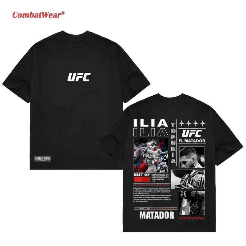COMBATWEAR ILIA TOPURIA TEE, MMA Graphic Tee, UFC MMA T-Shirt M