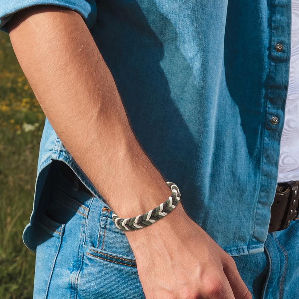 

Плетеные браслеты своими руками из пеньковой веревки для вечеринки, свадьбы, путешествия (Стиль 4)