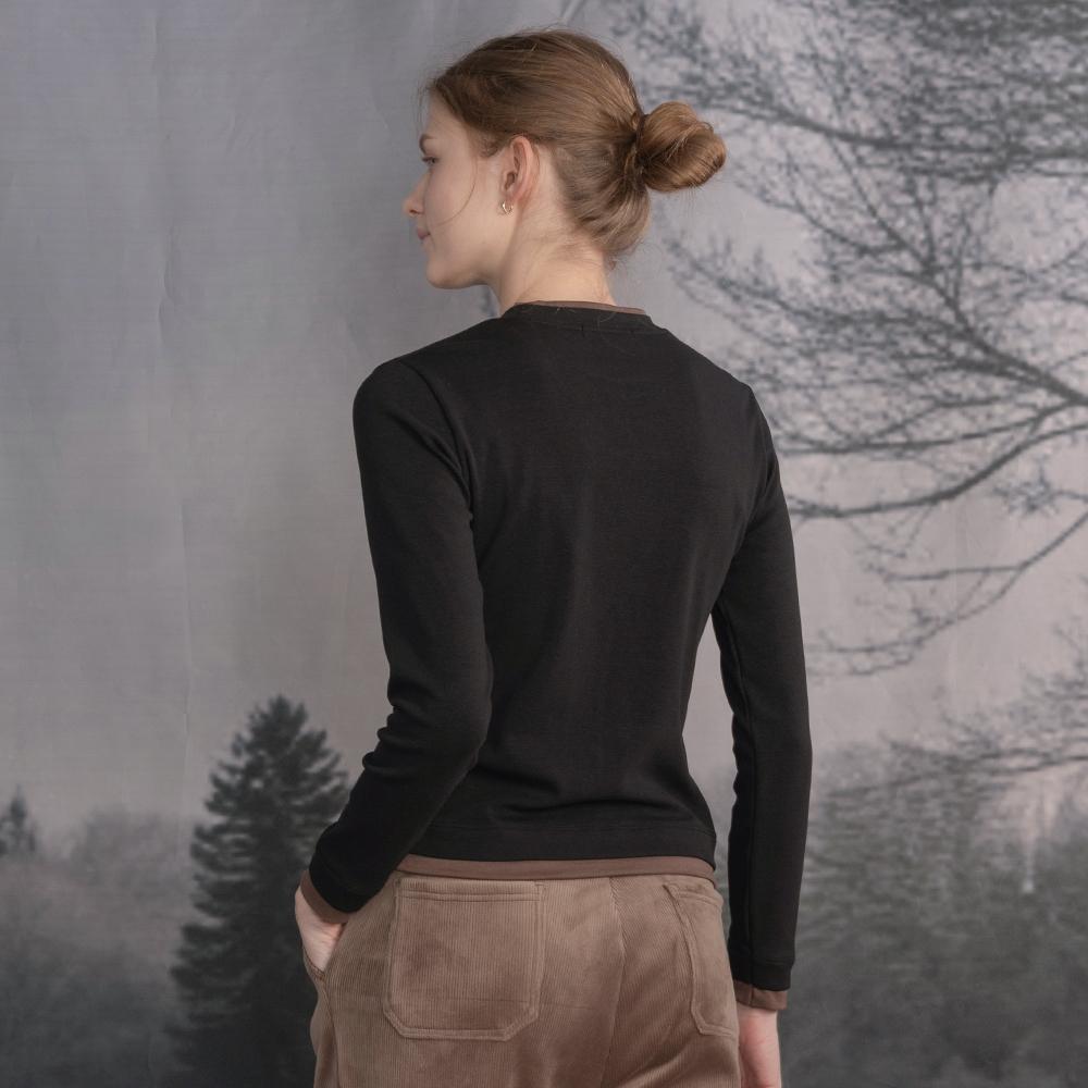 DURAN Cotton Jersey Layered T-Shirt Dtf5W-4173 2 Colors