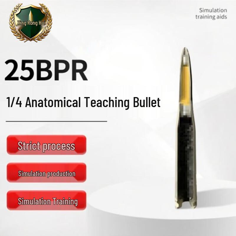 25BPR Quarter Anatomical Bullet Training Model