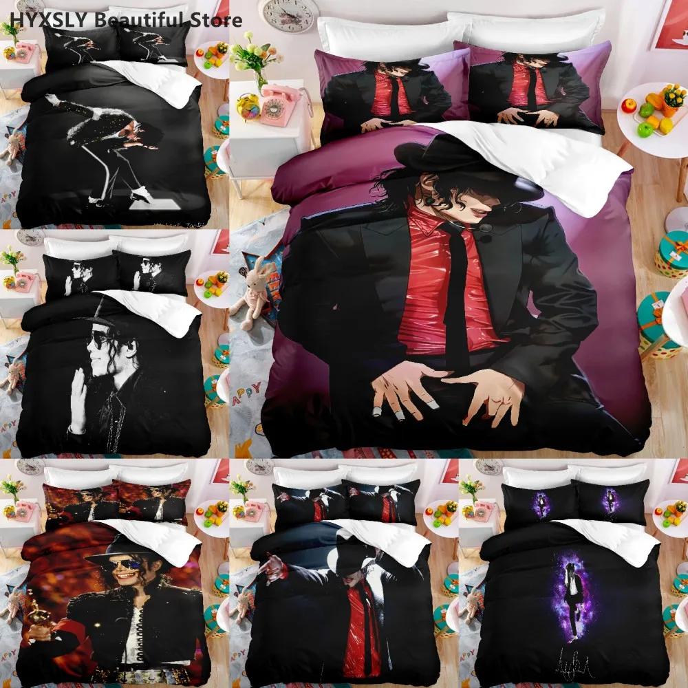 

Michael Jackson Star 3D Duvet Cover Bedding Set Comforter Linen Pillowcases Home Decor Gift Single Double Twin King Queen US Twin(172x218cm)