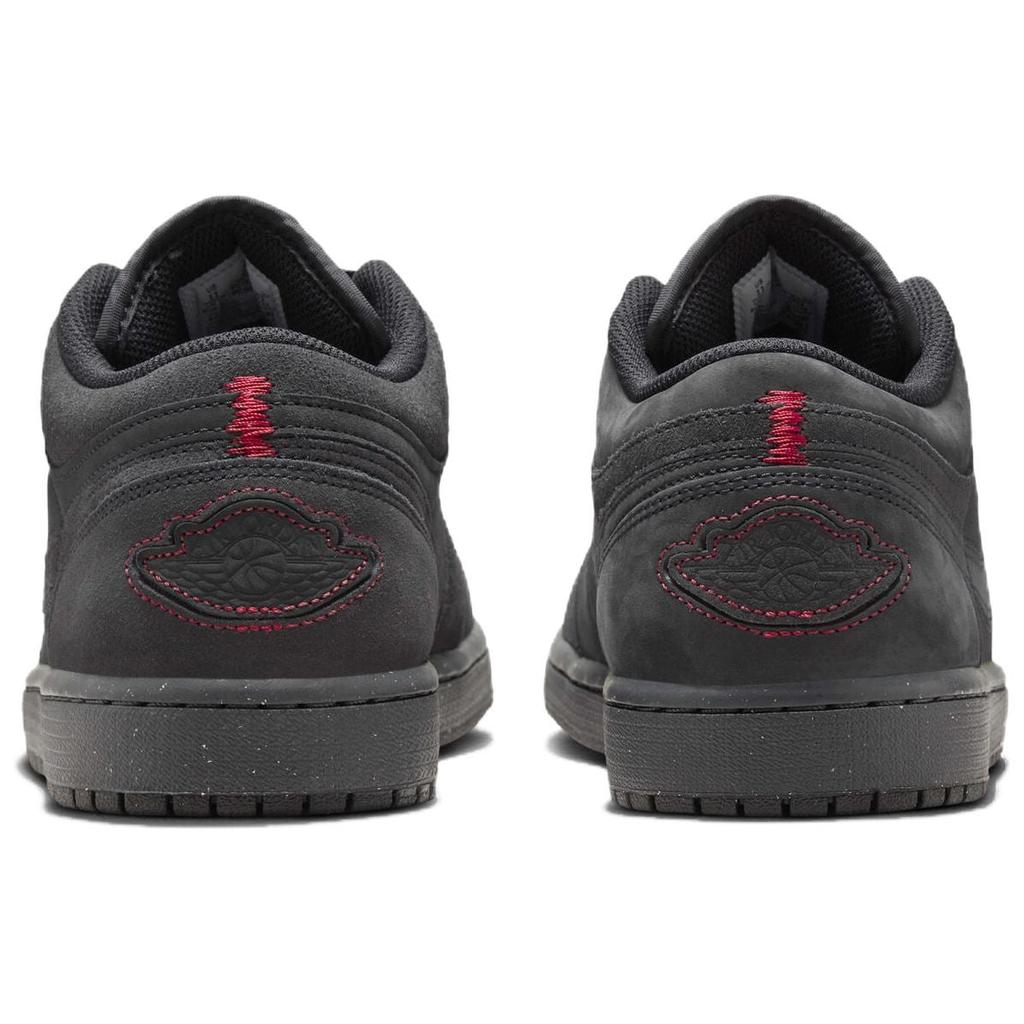 Jordan Air Jordan 1 Low Comfortable Low top Vintage Basketball Shoes Men's Black Gray FD8635-001