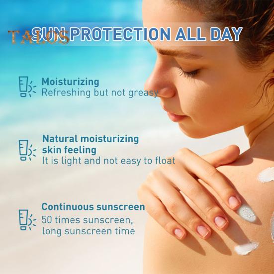 Protector solar hidratante con jugo de abedul FPS 50+ Bloquea los rayos UVA/UVB Nutre las células Mejora la elasticidad Protector solar antiarrugas de 50 ml para todo tipo de piel